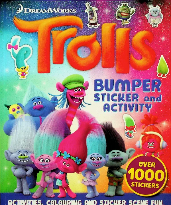 Trolls Bumper Sticker and Activity Book