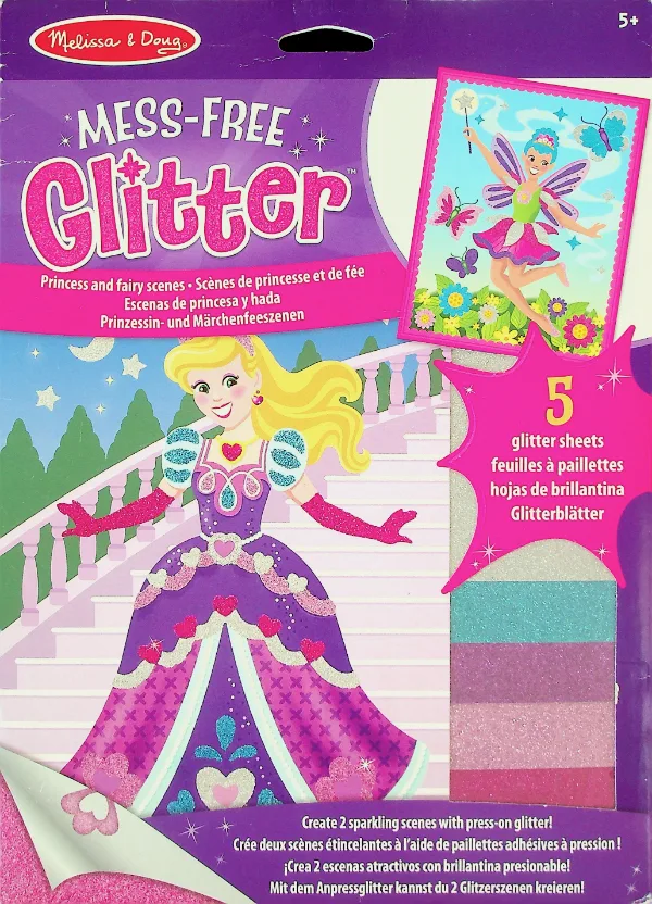 Mess-Free Glitter: Princess and Fairy Scenes